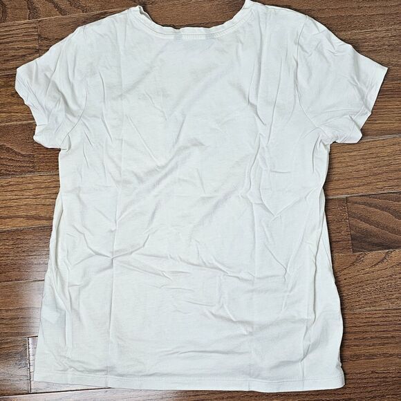 Lauren Ralph Lauren Pocket‎ Basic T-Shirt sz M Beige Soft - Picture 5 of 5
